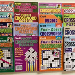 Lot of 2 Dell Penny Press ALL SOLVING LEVELS Crossword Puzzle Books Unsorted