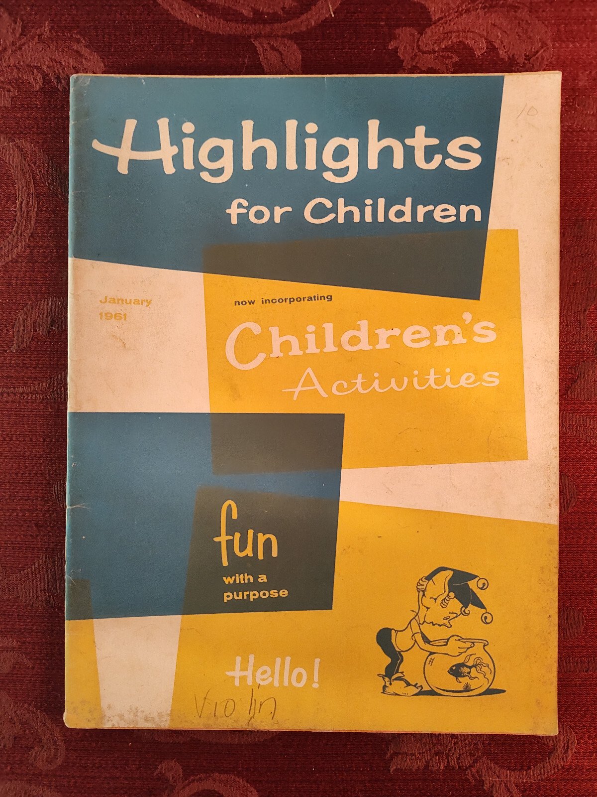 HIGHLIGHTS FOR CHILDREN Magazine January 1961 Activities Stories Puzzles!