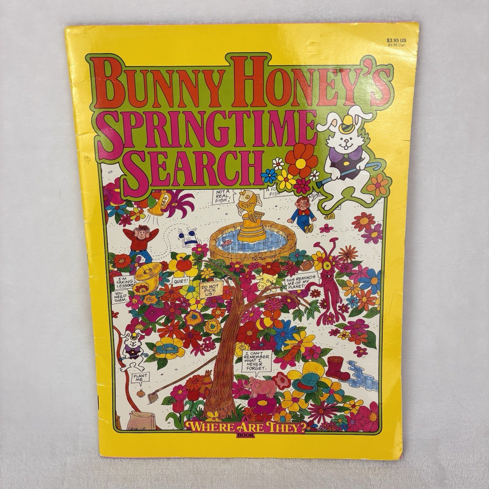 Bunny Honey’s Springtime Search Book-Anthony Tallarico VTG Paperback Seek & Find