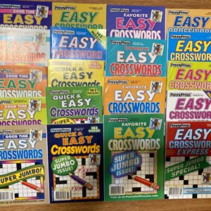 Lot of 8 All Easy Dell Penny Press Crossword Puzzle Books Express Favorite Good