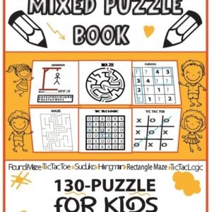 Mixed Puzzle Book 130-Puzzle For Kids: Puzzle Book For Kids ...