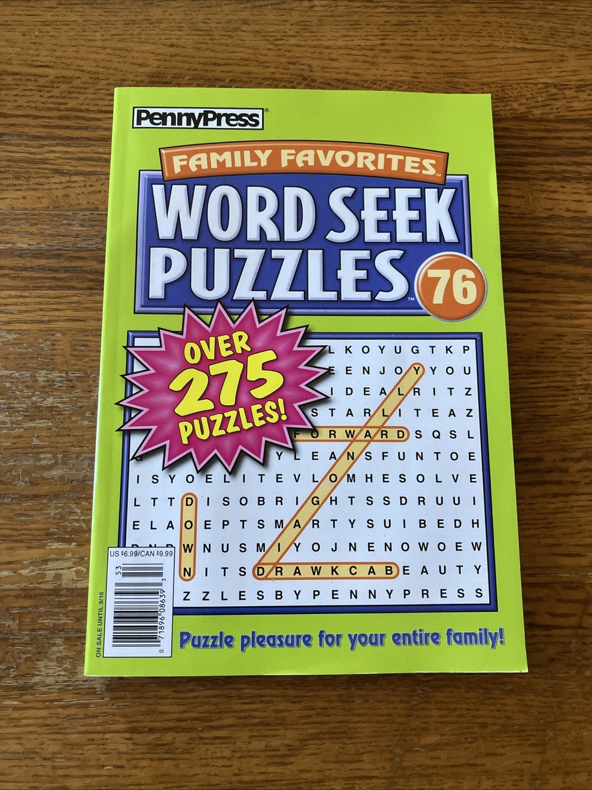PENNY PRESS | FAMILY FAVORITES  Word Seek Puzzles Over 275 Puzzles New #76
