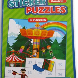 Sticker Puzzles Carnival New Paperback 4 Puzzles