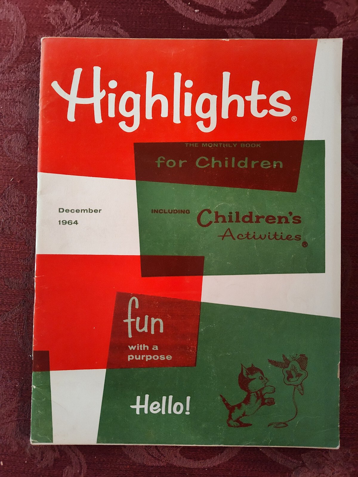 HIGHLIGHTS FOR CHILDREN Magazine December 1964 Activities Stories Puzzles!