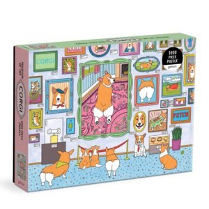 The Museum of the Corgi 1000 Piece Jigsaw Puzzle Multicolored Artwork