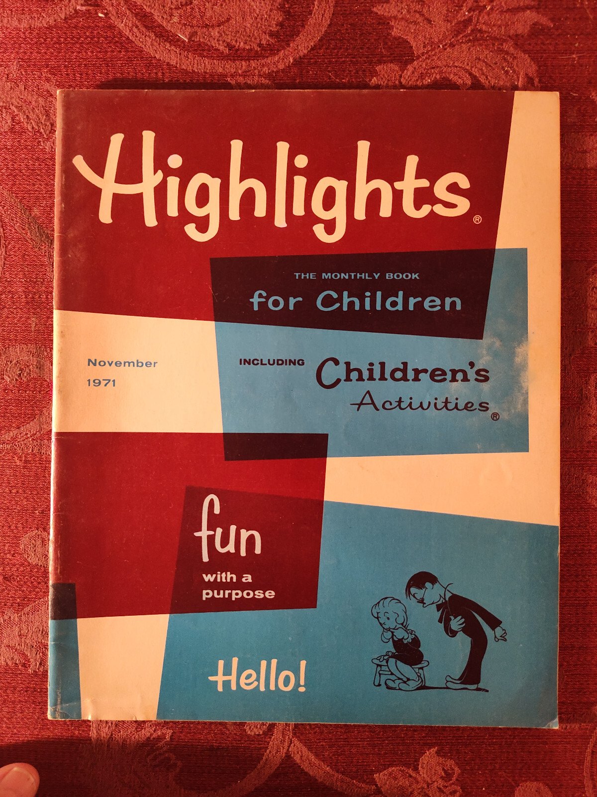 Rare HIGHLIGHTS Children’s magazine November 1971 Stories Activities Puzzles!