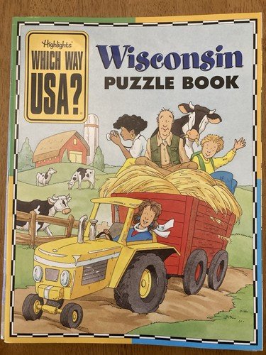 Highlights Which Way USA State Puzzle Activity Books Lot of 10-No Maps