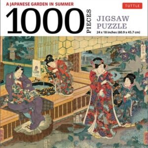 A Japanese Garden in Summertime - 1000 Piece Jigsaw Puzzle: A Scene from the Tal