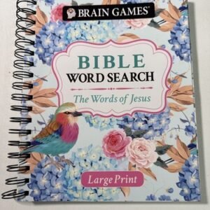 Large Print Christian Word Search Book Jesus Teachings 80+ Puzzles Spiral Bound