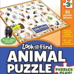 Look and Find 51-Piece Animal Puzzle Board book by Editors of Publications