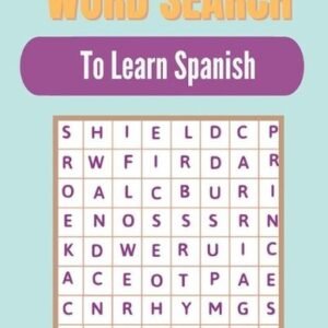 Spanish Word Find Puzzle Books for Adults Seniors -- Set of 6 Word Search Books