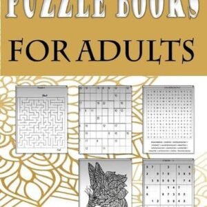 Puzzle books for adults: Fun and relaxing Activity Puzzle Book for Adults, Word
