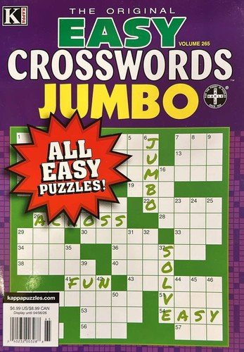 Easy Crossword Jumbo Magazine Volume 265