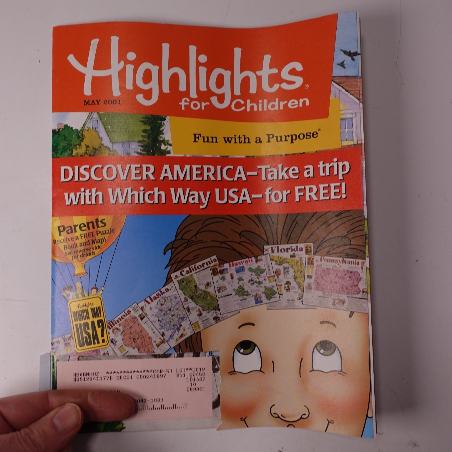 Highlights for Children Magazine May 2001 #595 Which Way USA Puzzles