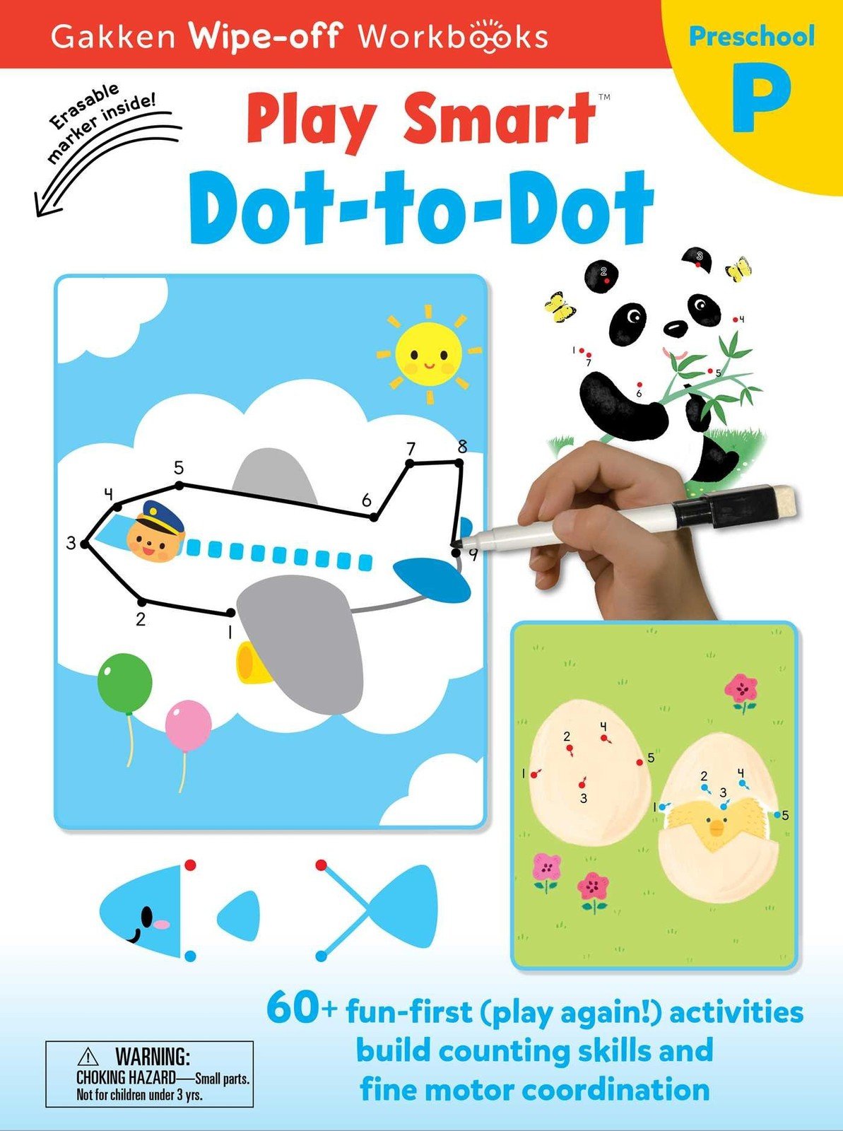 Play Smart Dot-to-Dot Ages 2-4: At-home Wipe-off Workbook with Erasable Mark…