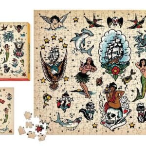 For the Love of Tattoos 500-Piece Puzzle by Verena Hutter