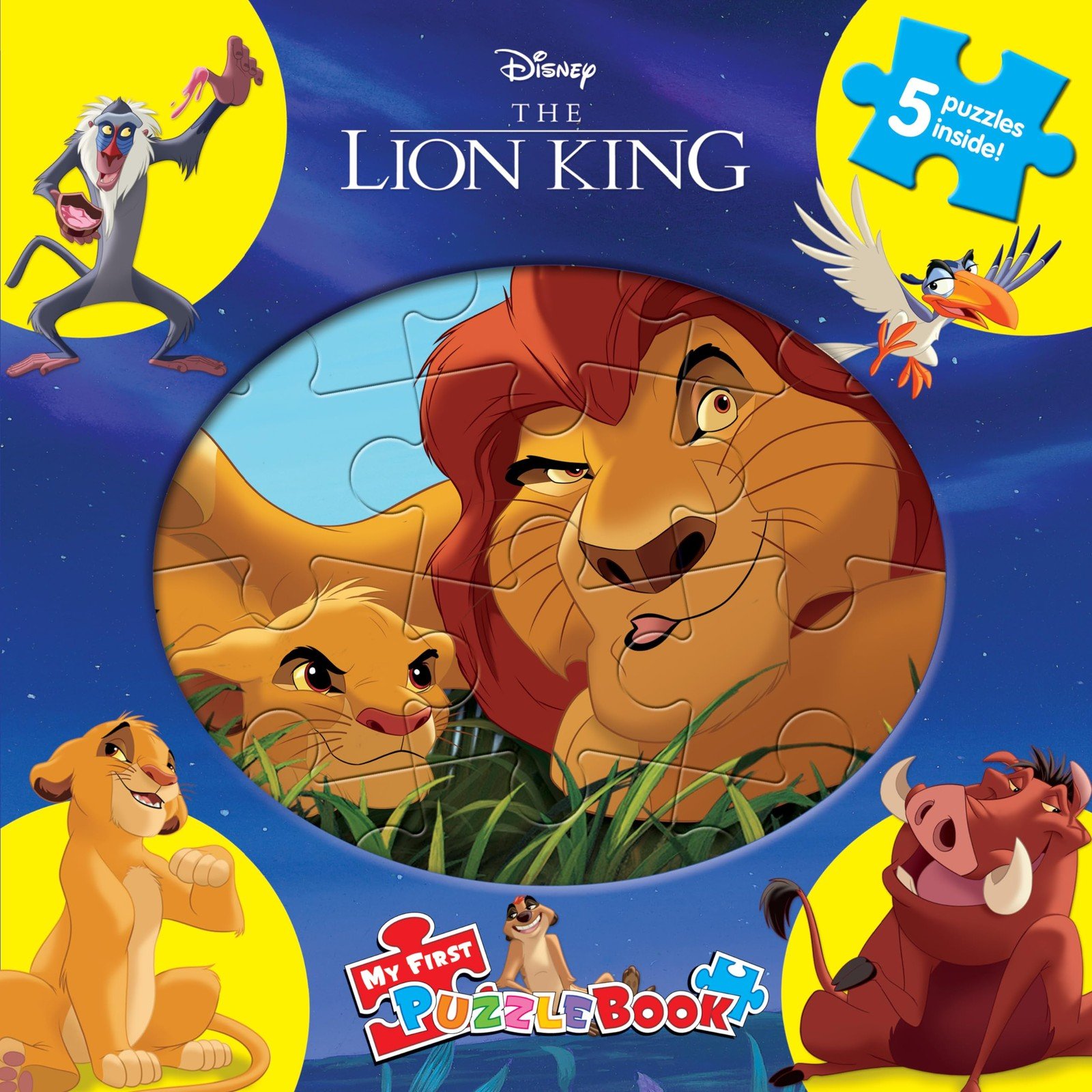 Disney Lion King My First Puzzle Book – Jigsaw Puzzles for kids, 10-page boa…