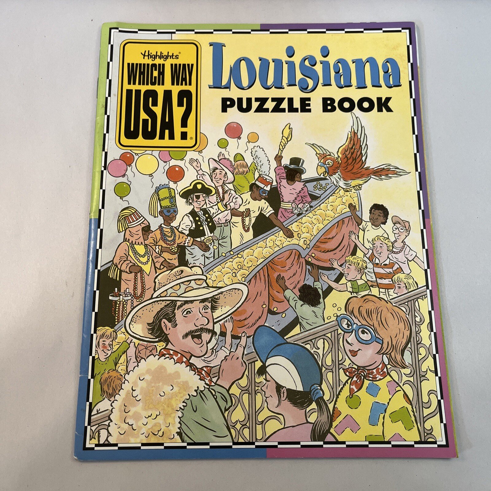 Highlights WHICH WAY USA?  Louisiana Puzzle Book ( No Writing)