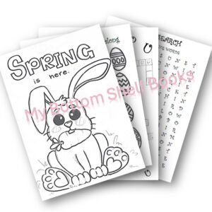 DIGITAL CONTENT- 2025  Spring Coloring & Activity Book-32 Pages *PRINTING REQ'D*