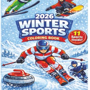 Winter Sports Coloring Book for Kids Ages 8–12 Fun Snow & Ice Sports Activity
