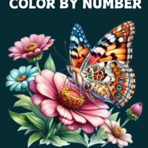 Large Print 100 Color By Number Coloring Book For Adults: 100...
