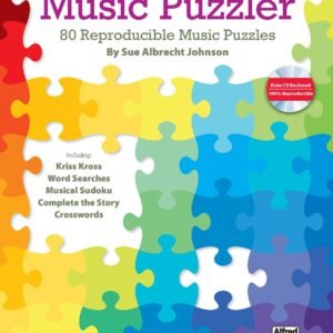 Music Puzzler: 80 Reproducible Music Puzzles, Comb Bound Book & Data CD - pa...