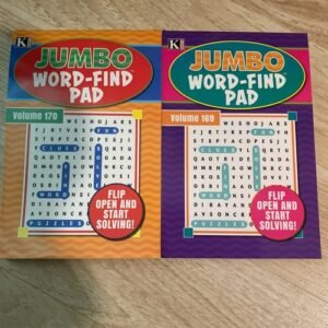 ~Lot Of 2 New Kappa JUMBO WORD Find Search Pad, Vol #169 & #170~