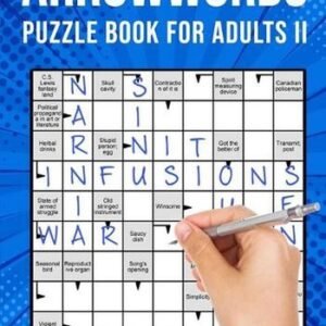 Arrow Word Puzzle Books for Adults: Arrowword Crossword Activity Puzzles Book II