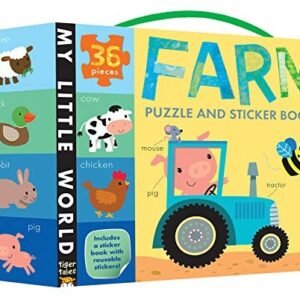 FARM PUZZLE AND STICKER BOOK (MY LITTLE WORLD) By Tiger Tales & Fhiona Galloway