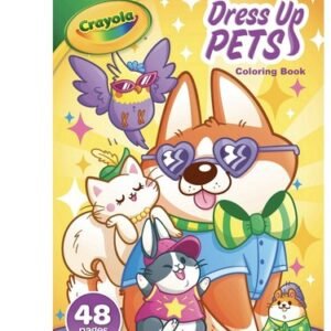 Crayola Dress Up Pets, 48 page Coloring Book, Gift for Kids
