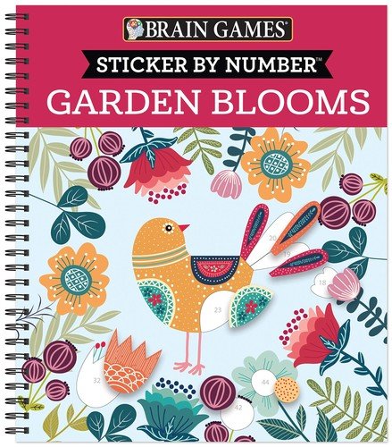 Brain Games – Sticker by Number: Garden Blooms