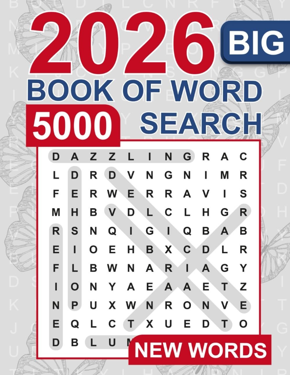Big Book of Word Search – 5000 New Words: Relaxing Puzzle Book…