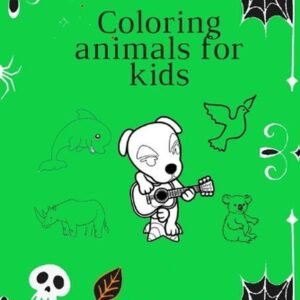 Coloring animals for kids: Coloring Book For Kids. This book contains 50 pages o