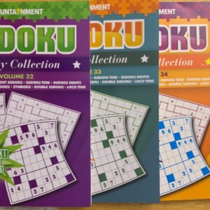 Sudoku Variety Collection Book Lot of 4 Vol #32, 33, 34,35 (10 Sudoku game types