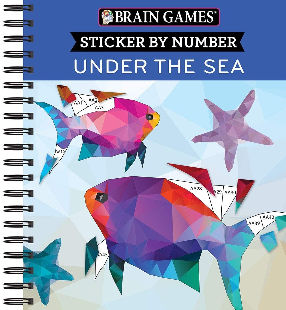 Brain Games – Sticker by Number: Under the Sea – 2 Books in 1 (42 Images to…