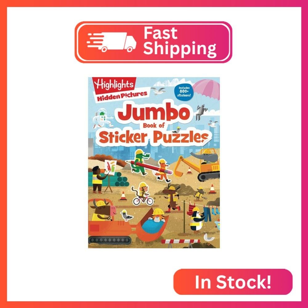 Jumbo Book of Sticker Puzzles: Ultimate Sticker Puzzle Fun with Over 800 Sticker