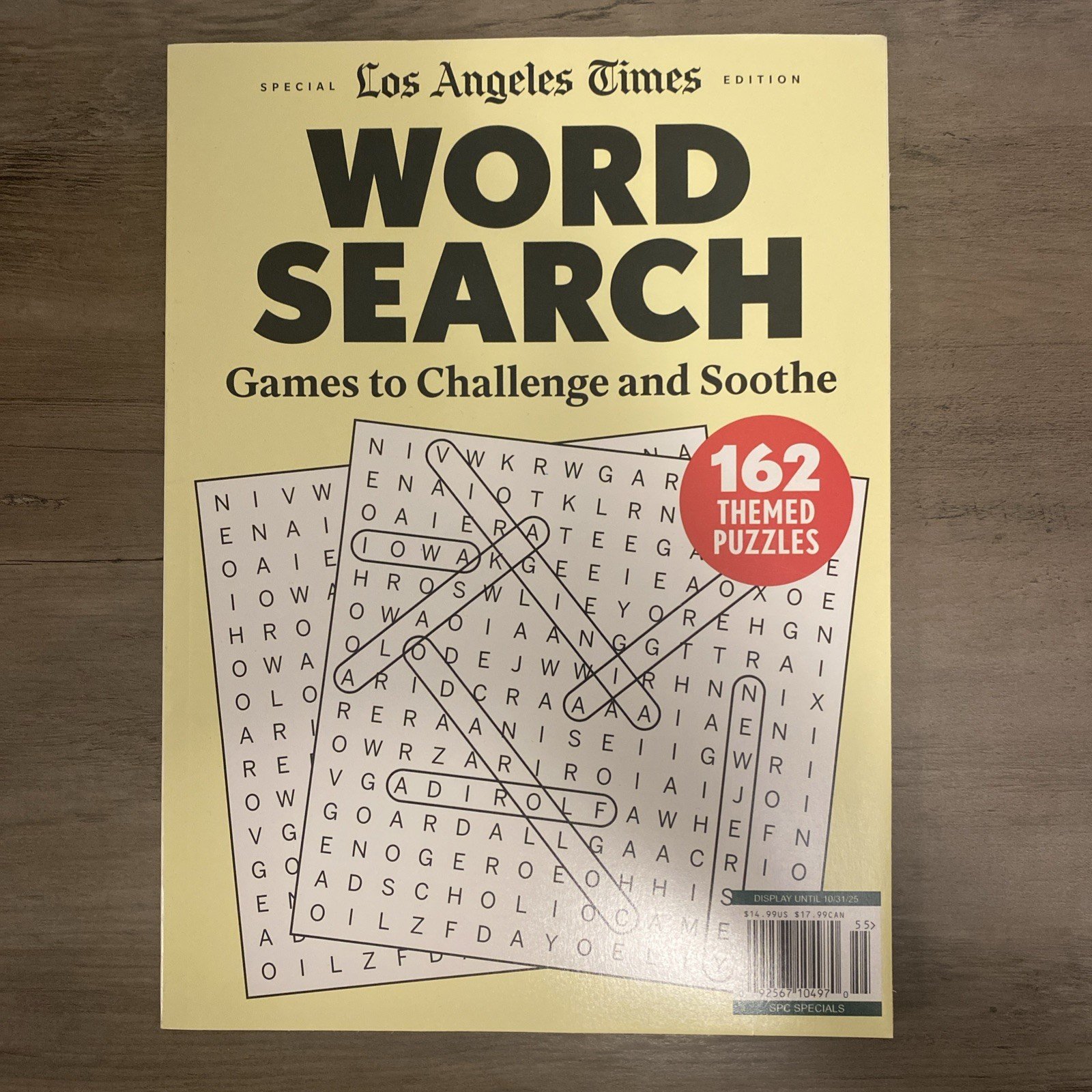 LOS ANGELES TIMES Word Search Book • Over 160 Puzzles