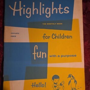 HIGHLIGHTS FOR CHILDREN Magazine January 1963 Activities Stories Puzzles!