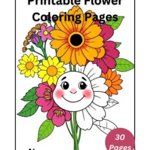 Printable Flower Coloring Pages