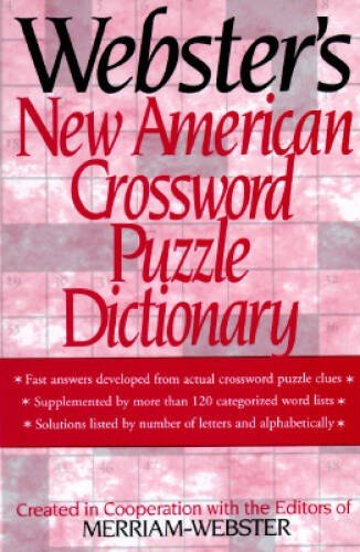 Websters New American Crossword Puzzle Dictionary – Hardcover – GOOD