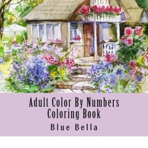 Adult Color By Numbers Coloring Book: Easy Large Print Mega Jumbo Coloring ...