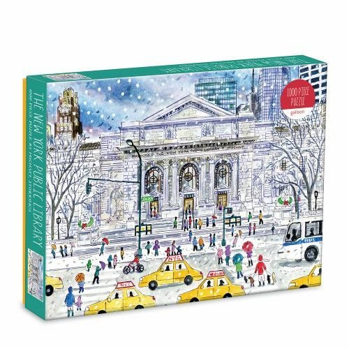 Galison Michael Storrings New York Public Library 1000 Pc Puzzle, Multicolor by