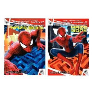 2x MARVEL SPIDERMAN Kids Coloring, Activity, Maze Books, Fun Color & Learn Books