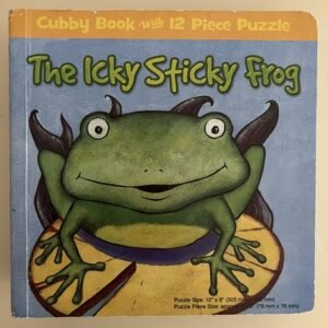 The Icky Sticky Frog Children's Board Book With 12 Piece Puzzle Age 3+ COMPLETE