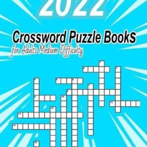 Crossword Puzzle Books for Adults Medium Difficulty: Brain training games for Ad