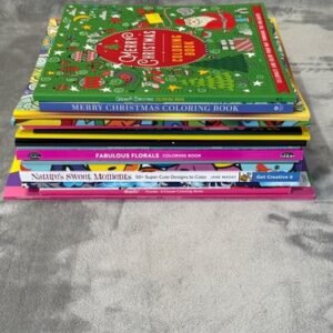 Lot of (16) Adult Coloring Books Holiday Florals Happy Daze Super Cute Designs