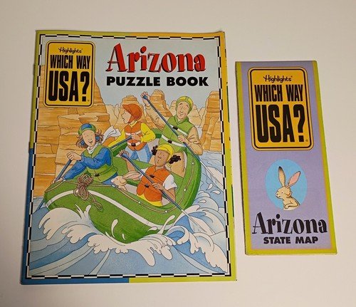 Highlights Which Way USA? Arizona Puzzle Book With Map Fun Activity Set