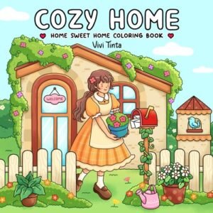Home Sweet Home: Coloring Book for Adults & Teens Featuring Charming...