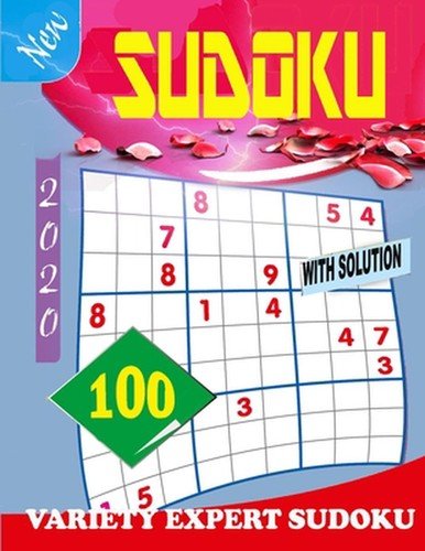 Sudoku: 100 new variety expert sudoku with solution by Squad Row Paperback Book