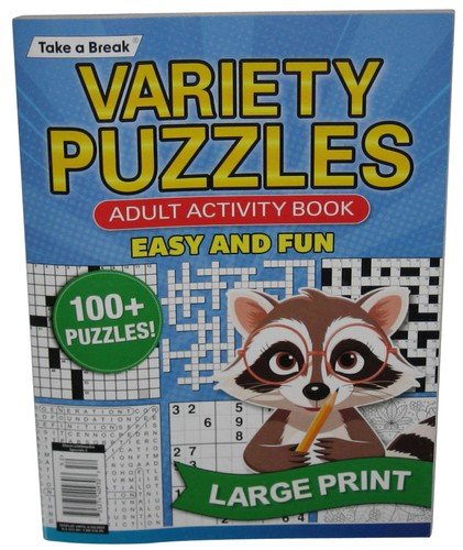 Take A Break Variety Puzzles (2025 ) Large Print Adult Activity Book – (100+ Pu